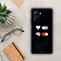 Thumbnail for Θήκη Realme C33 Heart Vs Brain από τη Smartfits με σχέδιο στο πίσω μέρος και μαύρο περίβλημα | Realme C33 Heart Vs Brain Case with Colorful Back and Black Bezels