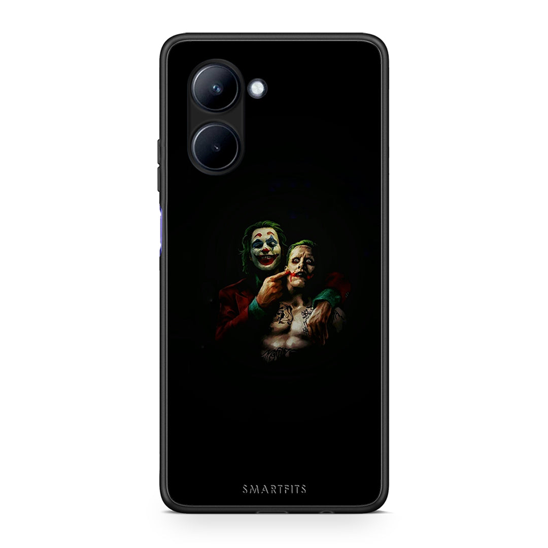 Θήκη Realme C33 Hero Clown από τη Smartfits με σχέδιο στο πίσω μέρος και μαύρο περίβλημα | Realme C33 Hero Clown Case with Colorful Back and Black Bezels