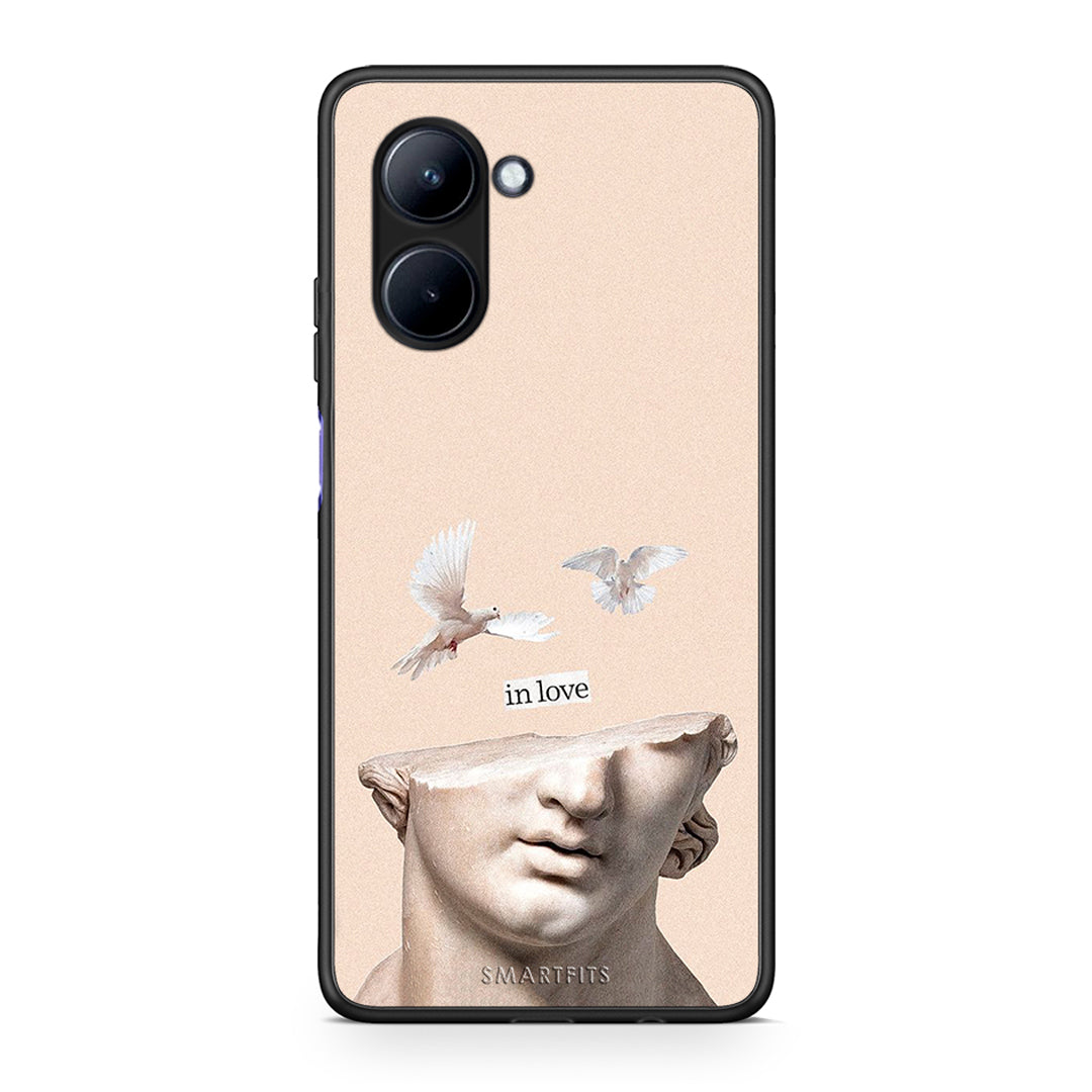Θήκη Realme C33 In Love από τη Smartfits με σχέδιο στο πίσω μέρος και μαύρο περίβλημα | Realme C33 In Love Case with Colorful Back and Black Bezels