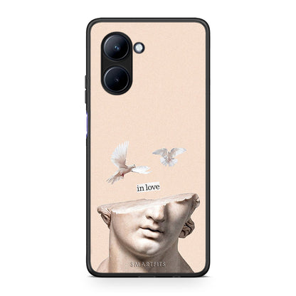 Θήκη Realme C33 In Love από τη Smartfits με σχέδιο στο πίσω μέρος και μαύρο περίβλημα | Realme C33 In Love Case with Colorful Back and Black Bezels