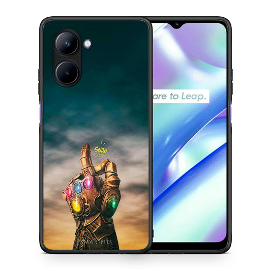 Θήκη Realme C33 Infinity Snap από τη Smartfits με σχέδιο στο πίσω μέρος και μαύρο περίβλημα | Realme C33 Infinity Snap Case with Colorful Back and Black Bezels