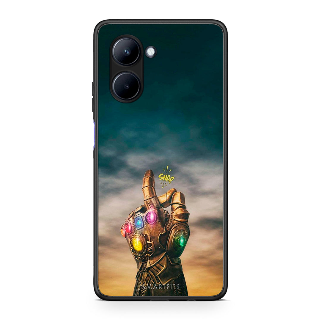 Θήκη Realme C33 Infinity Snap από τη Smartfits με σχέδιο στο πίσω μέρος και μαύρο περίβλημα | Realme C33 Infinity Snap Case with Colorful Back and Black Bezels