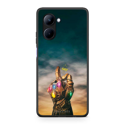 Θήκη Realme C33 Infinity Snap από τη Smartfits με σχέδιο στο πίσω μέρος και μαύρο περίβλημα | Realme C33 Infinity Snap Case with Colorful Back and Black Bezels