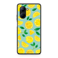 Thumbnail for Θήκη Realme C33 Lemons από τη Smartfits με σχέδιο στο πίσω μέρος και μαύρο περίβλημα | Realme C33 Lemons Case with Colorful Back and Black Bezels