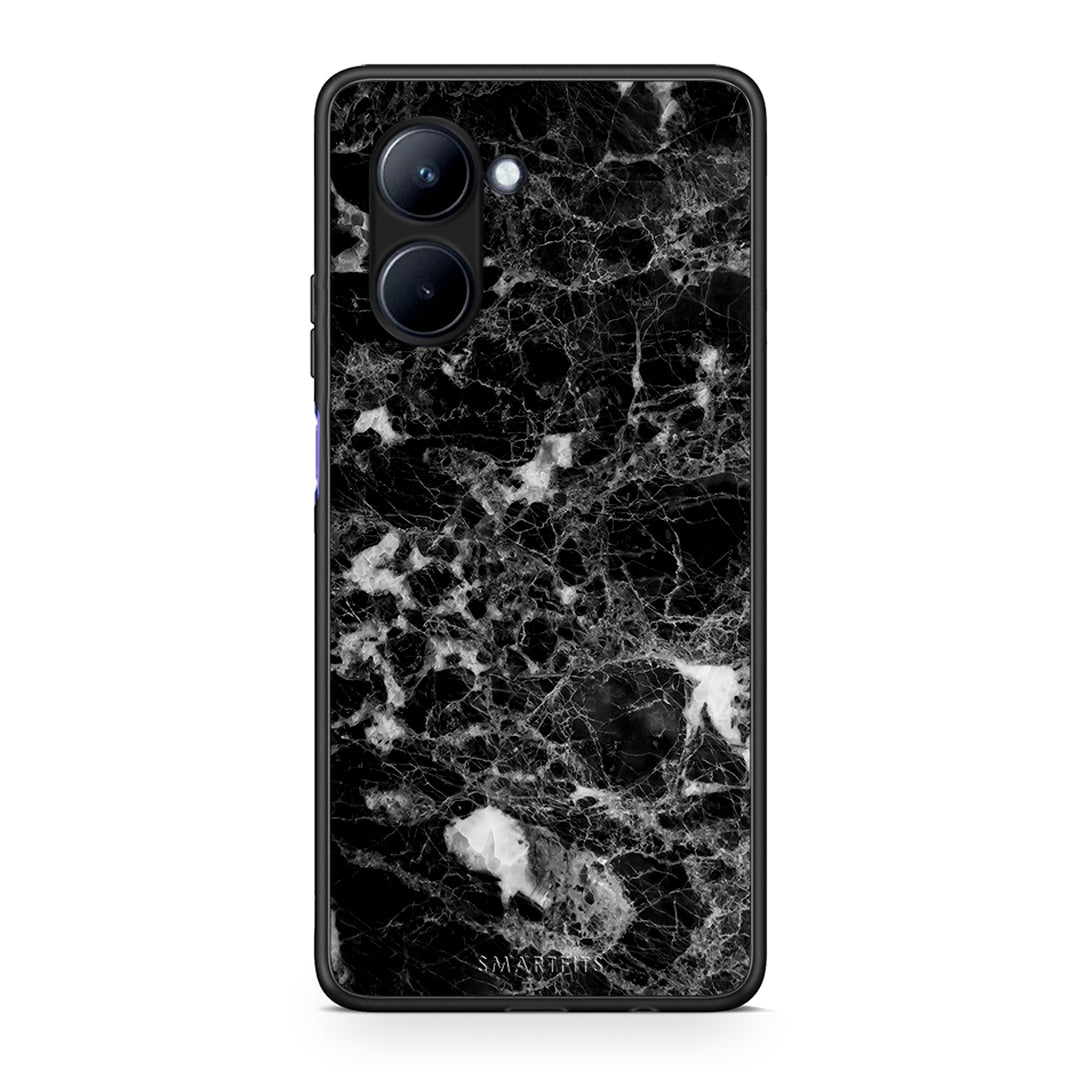 Θήκη Realme C33 Marble Male από τη Smartfits με σχέδιο στο πίσω μέρος και μαύρο περίβλημα | Realme C33 Marble Male Case with Colorful Back and Black Bezels