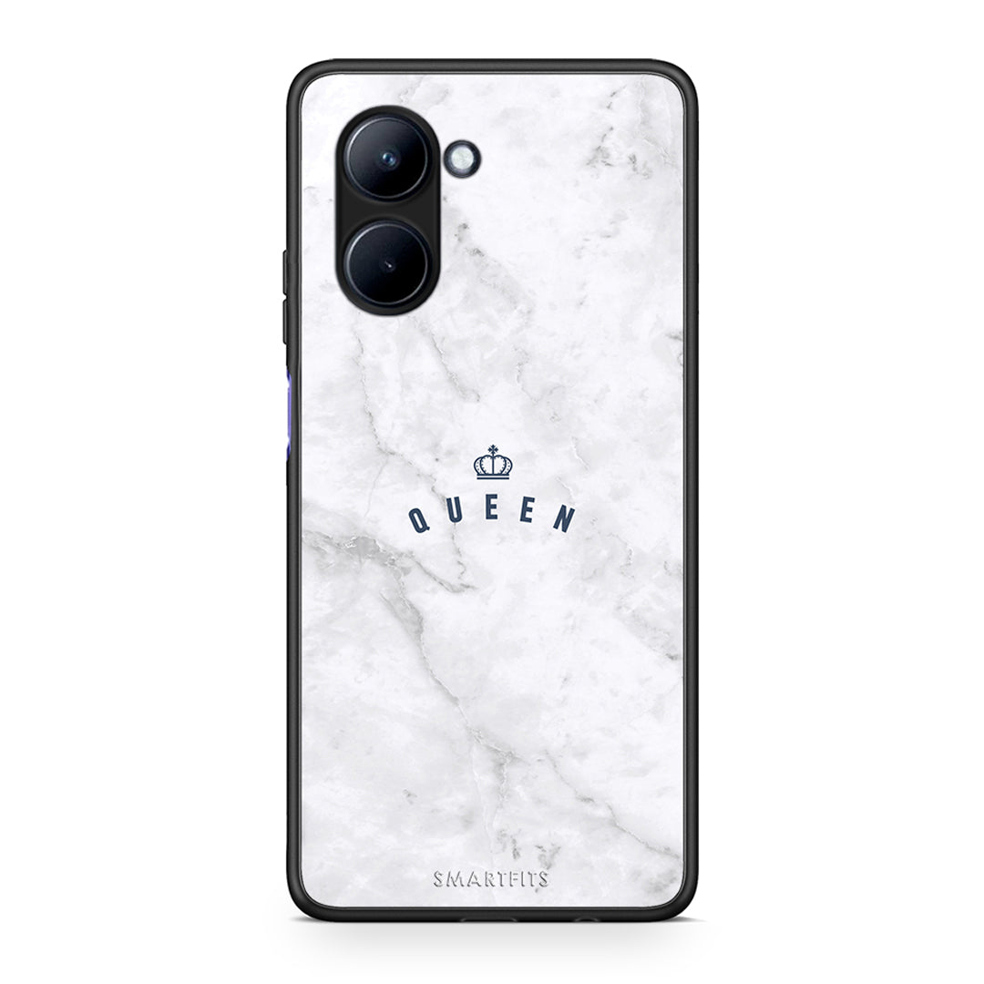 Θήκη Realme C33 Marble Queen από τη Smartfits με σχέδιο στο πίσω μέρος και μαύρο περίβλημα | Realme C33 Marble Queen Case with Colorful Back and Black Bezels