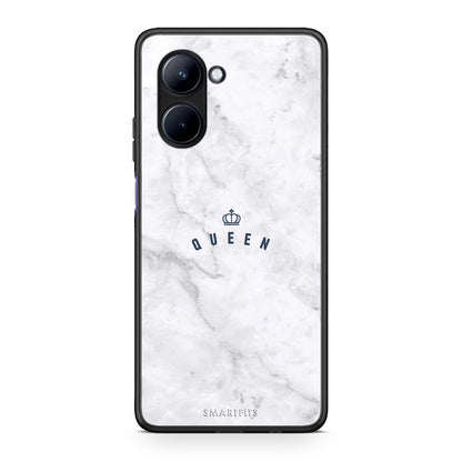 Θήκη Realme C33 Marble Queen από τη Smartfits με σχέδιο στο πίσω μέρος και μαύρο περίβλημα | Realme C33 Marble Queen Case with Colorful Back and Black Bezels