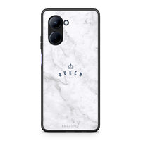 Thumbnail for Θήκη Realme C33 Marble Queen από τη Smartfits με σχέδιο στο πίσω μέρος και μαύρο περίβλημα | Realme C33 Marble Queen Case with Colorful Back and Black Bezels