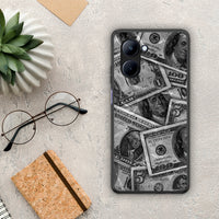 Thumbnail for Θήκη Realme C33 Money Dollars από τη Smartfits με σχέδιο στο πίσω μέρος και μαύρο περίβλημα | Realme C33 Money Dollars Case with Colorful Back and Black Bezels