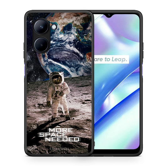 Θήκη Realme C33 More Space από τη Smartfits με σχέδιο στο πίσω μέρος και μαύρο περίβλημα | Realme C33 More Space Case with Colorful Back and Black Bezels