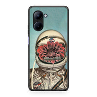 Thumbnail for Θήκη Realme C33 Nasa Bloom από τη Smartfits με σχέδιο στο πίσω μέρος και μαύρο περίβλημα | Realme C33 Nasa Bloom Case with Colorful Back and Black Bezels