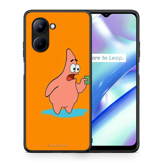 Θήκη Realme C33 No Money 1 από τη Smartfits με σχέδιο στο πίσω μέρος και μαύρο περίβλημα | Realme C33 No Money 1 Case with Colorful Back and Black Bezels