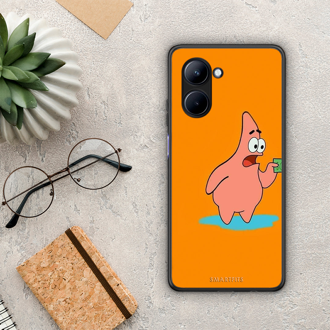 Θήκη Realme C33 No Money 1 από τη Smartfits με σχέδιο στο πίσω μέρος και μαύρο περίβλημα | Realme C33 No Money 1 Case with Colorful Back and Black Bezels