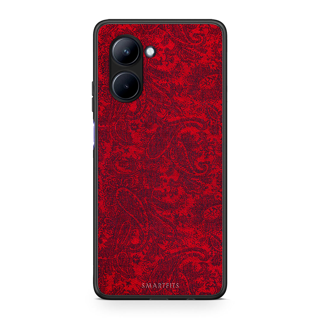 Θήκη Realme C33 Paisley Cashmere από τη Smartfits με σχέδιο στο πίσω μέρος και μαύρο περίβλημα | Realme C33 Paisley Cashmere Case with Colorful Back and Black Bezels
