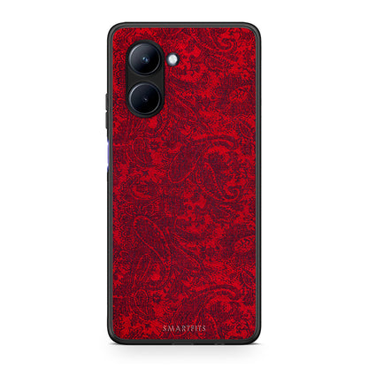 Θήκη Realme C33 Paisley Cashmere από τη Smartfits με σχέδιο στο πίσω μέρος και μαύρο περίβλημα | Realme C33 Paisley Cashmere Case with Colorful Back and Black Bezels