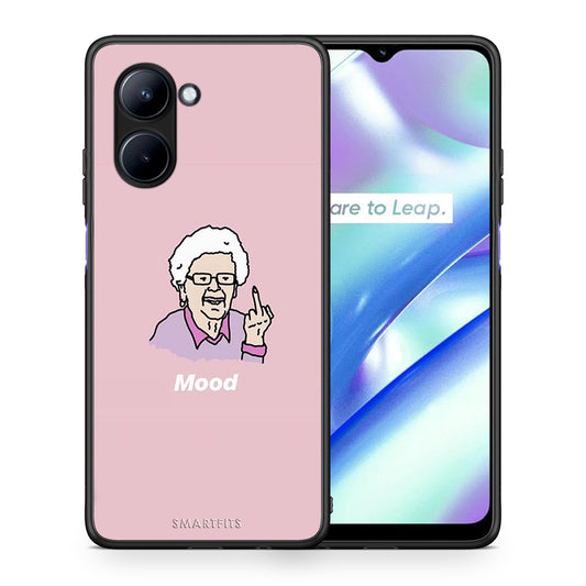 Θήκη Realme C33 PopArt Mood από τη Smartfits με σχέδιο στο πίσω μέρος και μαύρο περίβλημα | Realme C33 PopArt Mood Case with Colorful Back and Black Bezels