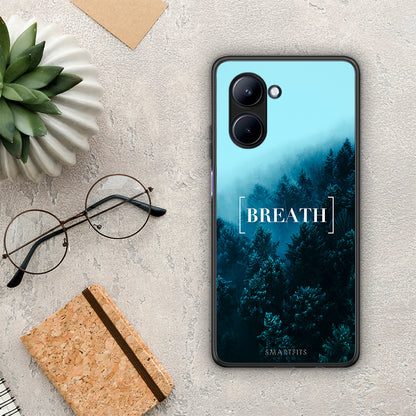 Θήκη Realme C33 Quote Breath από τη Smartfits με σχέδιο στο πίσω μέρος και μαύρο περίβλημα | Realme C33 Quote Breath Case with Colorful Back and Black Bezels