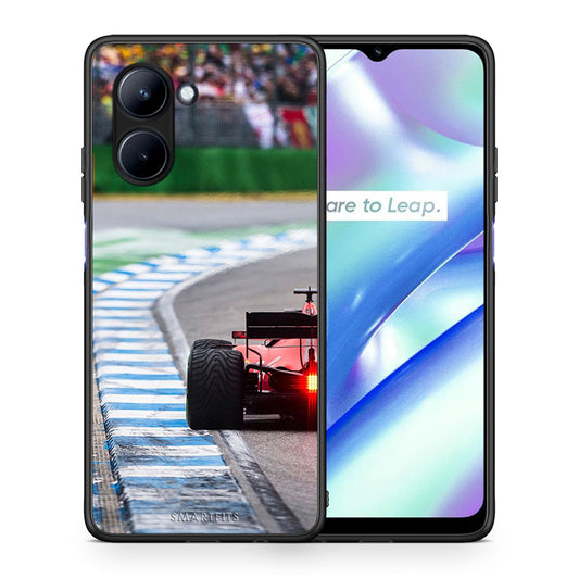 Θήκη Realme C33 Racing Vibes από τη Smartfits με σχέδιο στο πίσω μέρος και μαύρο περίβλημα | Realme C33 Racing Vibes Case with Colorful Back and Black Bezels