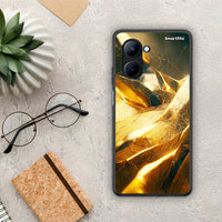 Thumbnail for Θήκη Realme C33 Real Gold από τη Smartfits με σχέδιο στο πίσω μέρος και μαύρο περίβλημα | Realme C33 Real Gold Case with Colorful Back and Black Bezels