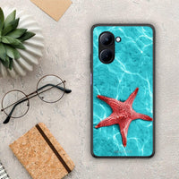 Thumbnail for Θήκη Realme C33 Red Starfish από τη Smartfits με σχέδιο στο πίσω μέρος και μαύρο περίβλημα | Realme C33 Red Starfish Case with Colorful Back and Black Bezels