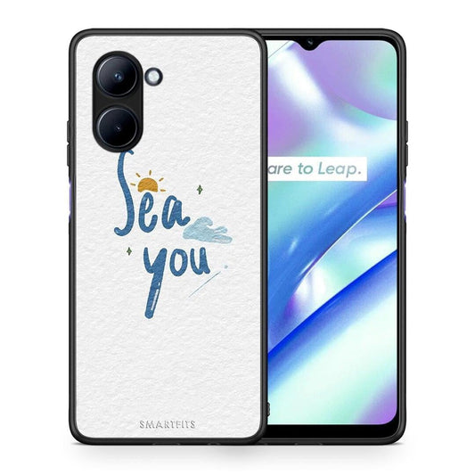 Θήκη Realme C33 Sea You από τη Smartfits με σχέδιο στο πίσω μέρος και μαύρο περίβλημα | Realme C33 Sea You Case with Colorful Back and Black Bezels