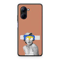 Thumbnail for Θήκη Realme C33 Sim Merilyn από τη Smartfits με σχέδιο στο πίσω μέρος και μαύρο περίβλημα | Realme C33 Sim Merilyn Case with Colorful Back and Black Bezels