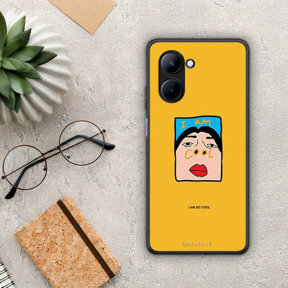 Θήκη Realme C33 So Cool από τη Smartfits με σχέδιο στο πίσω μέρος και μαύρο περίβλημα | Realme C33 So Cool Case with Colorful Back and Black Bezels
