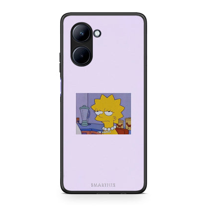 Θήκη Realme C33 So Happy από τη Smartfits με σχέδιο στο πίσω μέρος και μαύρο περίβλημα | Realme C33 So Happy Case with Colorful Back and Black Bezels