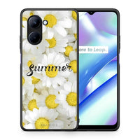 Thumbnail for Θήκη Realme C33 Summer Daisies από τη Smartfits με σχέδιο στο πίσω μέρος και μαύρο περίβλημα | Realme C33 Summer Daisies Case with Colorful Back and Black Bezels