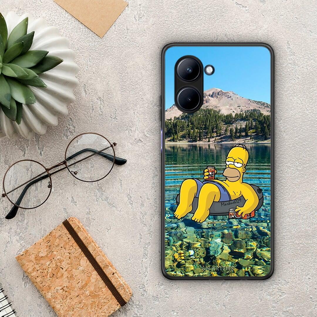 Θήκη Realme C33 Summer Happiness από τη Smartfits με σχέδιο στο πίσω μέρος και μαύρο περίβλημα | Realme C33 Summer Happiness Case with Colorful Back and Black Bezels
