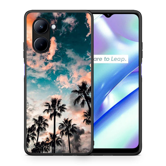Θήκη Realme C33 Summer Sky από τη Smartfits με σχέδιο στο πίσω μέρος και μαύρο περίβλημα | Realme C33 Summer Sky Case with Colorful Back and Black Bezels