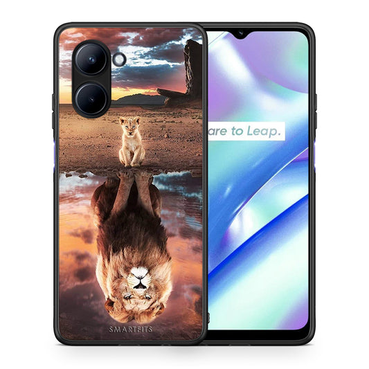 Θήκη Realme C33 Sunset Dreams από τη Smartfits με σχέδιο στο πίσω μέρος και μαύρο περίβλημα | Realme C33 Sunset Dreams Case with Colorful Back and Black Bezels