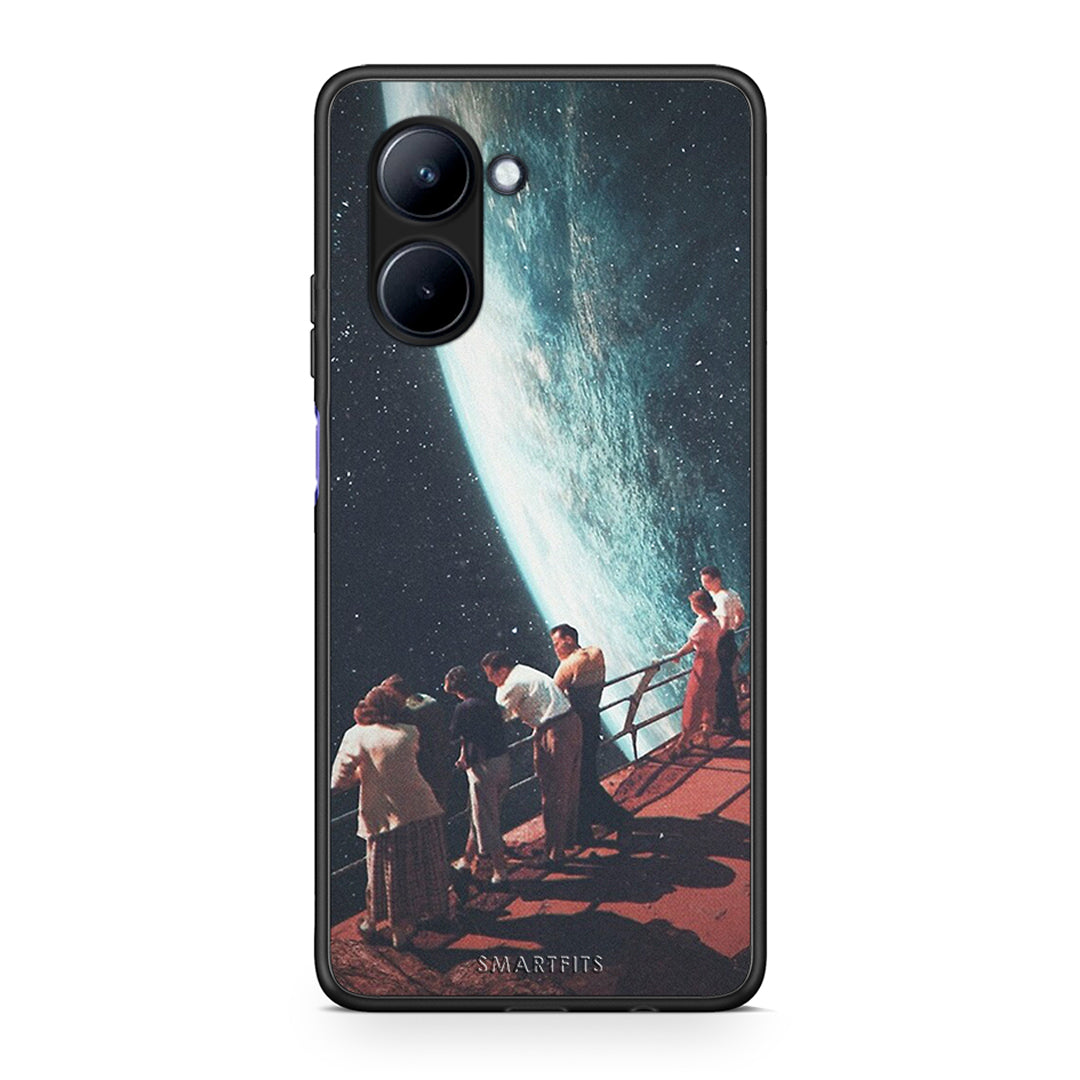 Θήκη Realme C33 Surreal View από τη Smartfits με σχέδιο στο πίσω μέρος και μαύρο περίβλημα | Realme C33 Surreal View Case with Colorful Back and Black Bezels