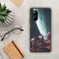 Thumbnail for Θήκη Realme C33 Surreal View από τη Smartfits με σχέδιο στο πίσω μέρος και μαύρο περίβλημα | Realme C33 Surreal View Case with Colorful Back and Black Bezels