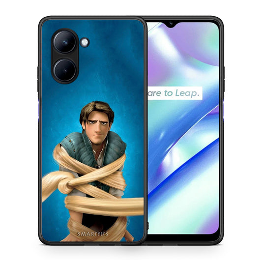 Θήκη Realme C33 Tangled 1 από τη Smartfits με σχέδιο στο πίσω μέρος και μαύρο περίβλημα | Realme C33 Tangled 1 Case with Colorful Back and Black Bezels