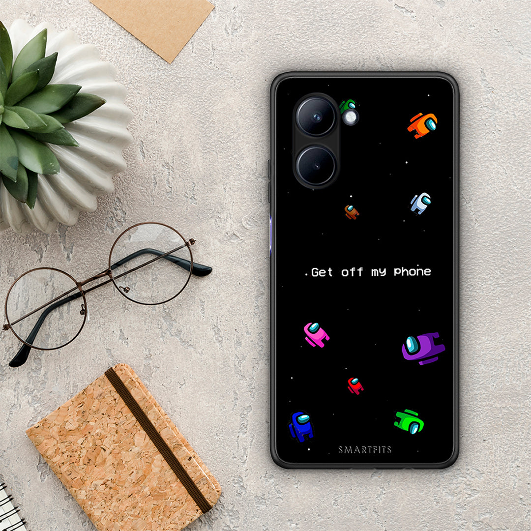 Θήκη Realme C33 Text AFK από τη Smartfits με σχέδιο στο πίσω μέρος και μαύρο περίβλημα | Realme C33 Text AFK Case with Colorful Back and Black Bezels