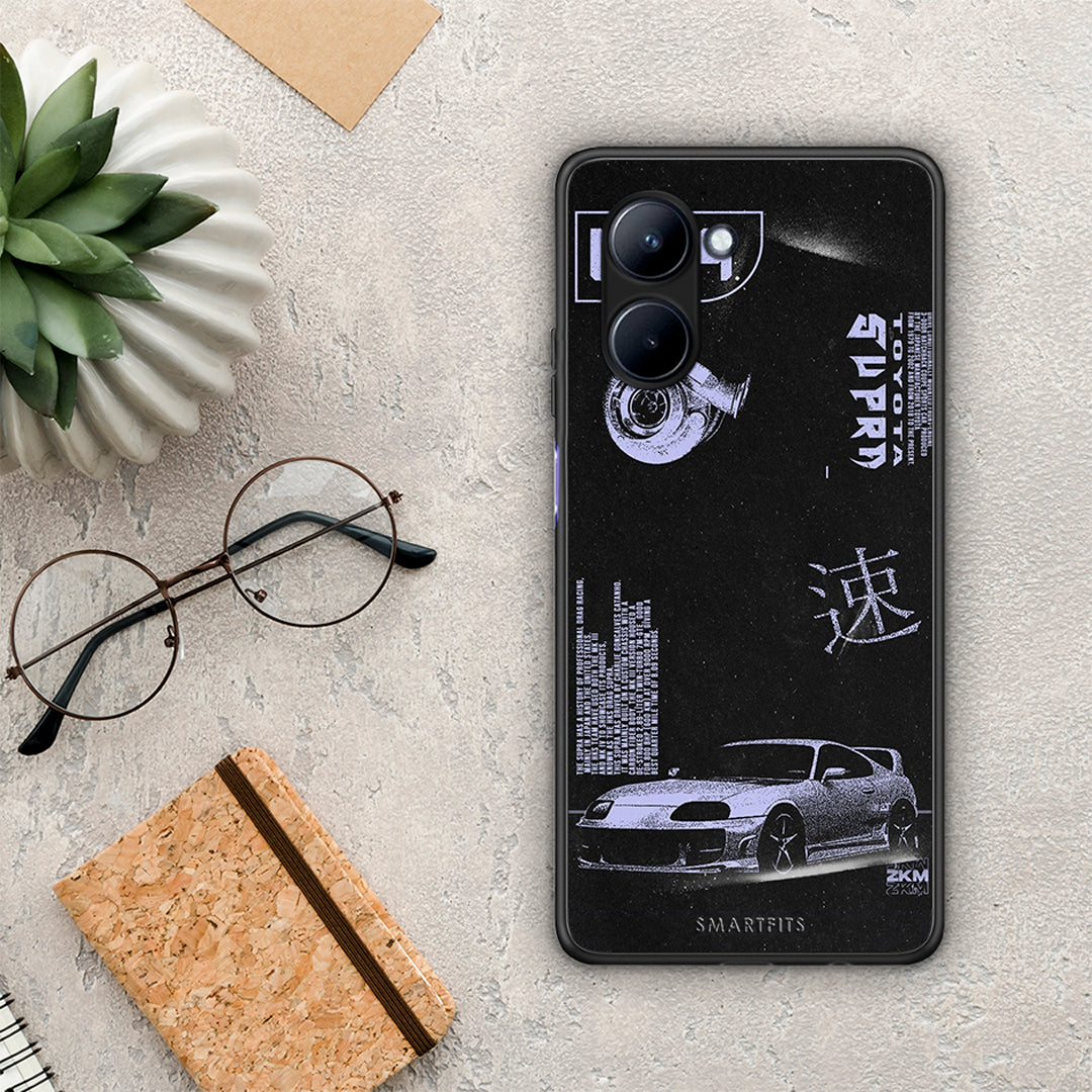 Θήκη Realme C33 Tokyo Drift από τη Smartfits με σχέδιο στο πίσω μέρος και μαύρο περίβλημα | Realme C33 Tokyo Drift Case with Colorful Back and Black Bezels