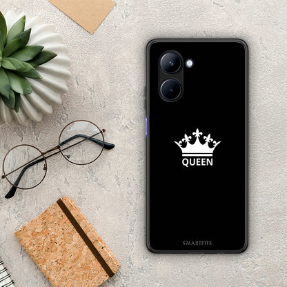 Θήκη Realme C33 Valentine Queen από τη Smartfits με σχέδιο στο πίσω μέρος και μαύρο περίβλημα | Realme C33 Valentine Queen Case with Colorful Back and Black Bezels