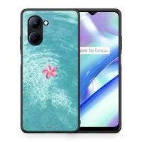 Thumbnail for Θήκη Realme C33 Water Flower από τη Smartfits με σχέδιο στο πίσω μέρος και μαύρο περίβλημα | Realme C33 Water Flower Case with Colorful Back and Black Bezels