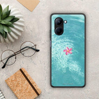 Thumbnail for Θήκη Realme C33 Water Flower από τη Smartfits με σχέδιο στο πίσω μέρος και μαύρο περίβλημα | Realme C33 Water Flower Case with Colorful Back and Black Bezels