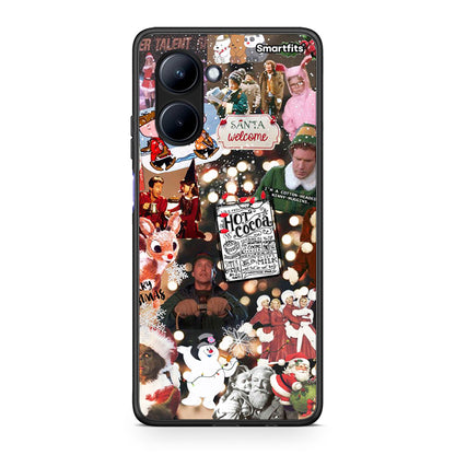Θήκη Realme C33 Xmas Movies από τη Smartfits με σχέδιο στο πίσω μέρος και μαύρο περίβλημα | Realme C33 Xmas Movies Case with Colorful Back and Black Bezels