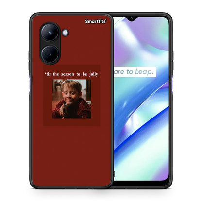 Θήκη Realme C33 Xmas Ultimate Spirit από τη Smartfits με σχέδιο στο πίσω μέρος και μαύρο περίβλημα | Realme C33 Xmas Ultimate Spirit Case with Colorful Back and Black Bezels