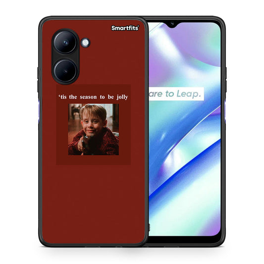 Θήκη Realme C33 Xmas Ultimate Spirit από τη Smartfits με σχέδιο στο πίσω μέρος και μαύρο περίβλημα | Realme C33 Xmas Ultimate Spirit Case with Colorful Back and Black Bezels