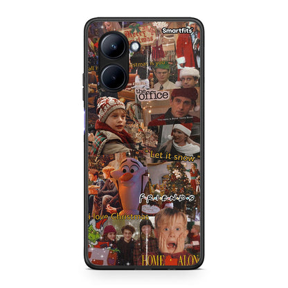 Θήκη Realme C33 Xmas Wishes από τη Smartfits με σχέδιο στο πίσω μέρος και μαύρο περίβλημα | Realme C33 Xmas Wishes Case with Colorful Back and Black Bezels