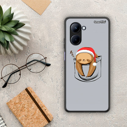 Θήκη Realme C33 Xmas Zzzz από τη Smartfits με σχέδιο στο πίσω μέρος και μαύρο περίβλημα | Realme C33 Xmas Zzzz Case with Colorful Back and Black Bezels