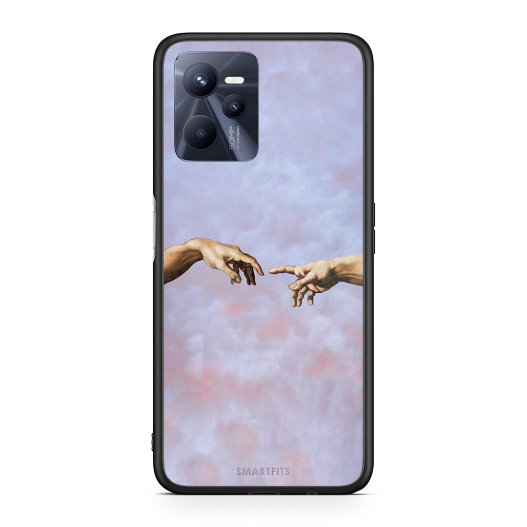 Realme C35 Adam Hand θήκη από τη Smartfits με σχέδιο στο πίσω μέρος και μαύρο περίβλημα | Smartphone case with colorful back and black bezels by Smartfits