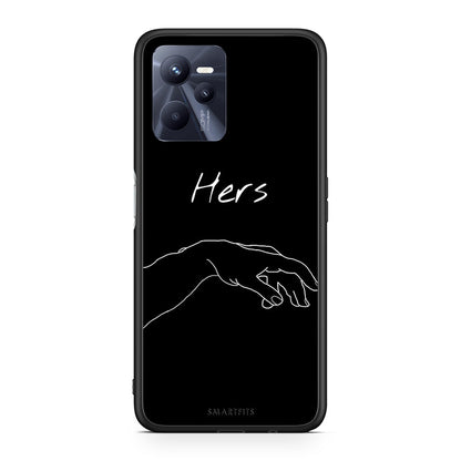 Realme C35 Aeshetic Love 1 Θήκη Αγίου Βαλεντίνου από τη Smartfits με σχέδιο στο πίσω μέρος και μαύρο περίβλημα | Smartphone case with colorful back and black bezels by Smartfits