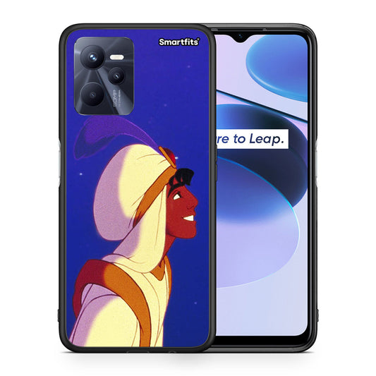 Θήκη Realme C35 Alladin And Jasmine Love 1 από τη Smartfits με σχέδιο στο πίσω μέρος και μαύρο περίβλημα | Realme C35 Alladin And Jasmine Love 1 case with colorful back and black bezels