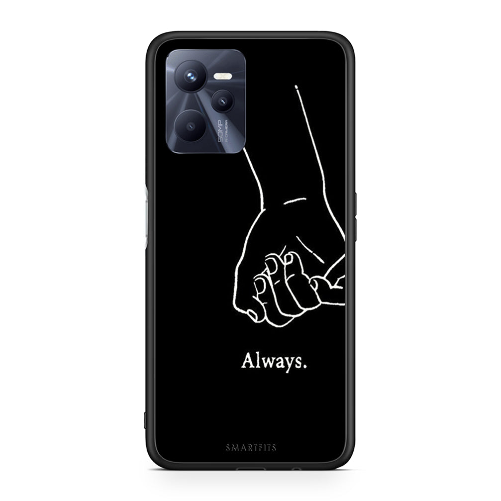Realme C35 Always & Forever 1 Θήκη Αγίου Βαλεντίνου από τη Smartfits με σχέδιο στο πίσω μέρος και μαύρο περίβλημα | Smartphone case with colorful back and black bezels by Smartfits