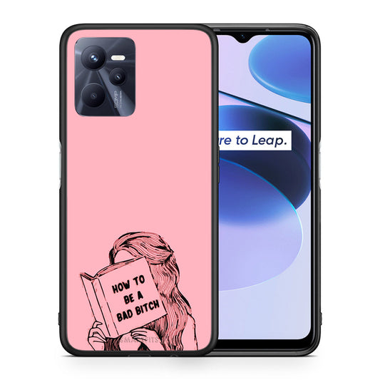 Θήκη Realme C35 Bad Bitch από τη Smartfits με σχέδιο στο πίσω μέρος και μαύρο περίβλημα | Realme C35 Bad Bitch case with colorful back and black bezels